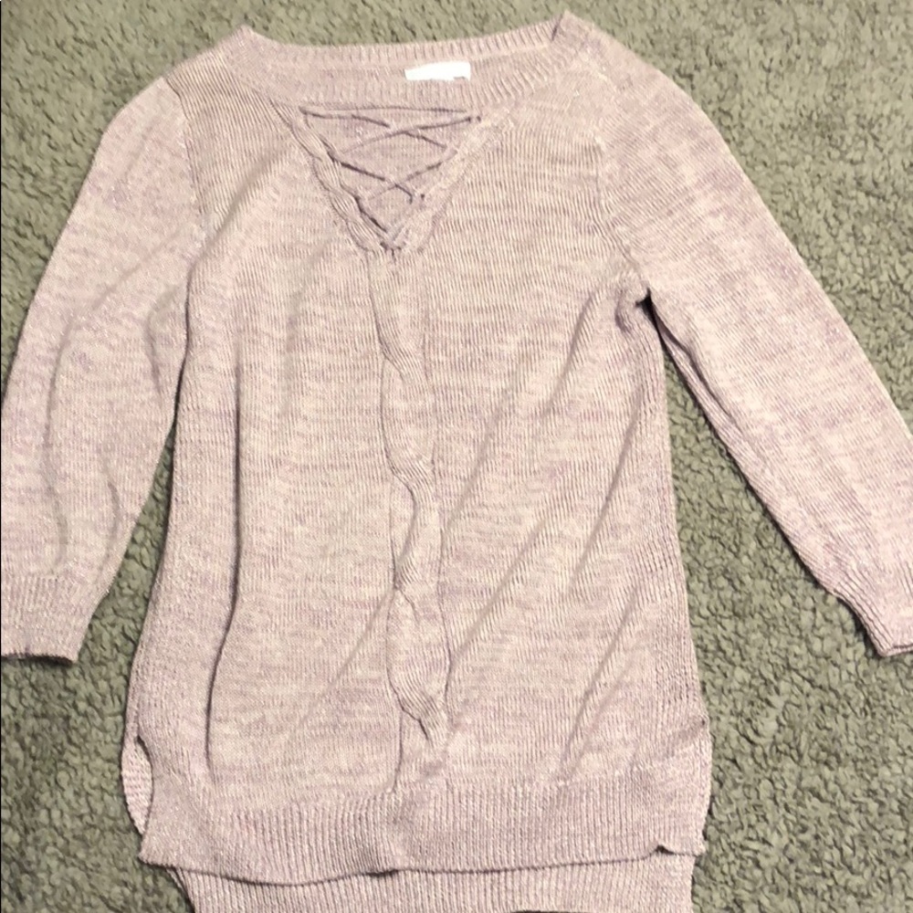 New York company purple blouse for women.